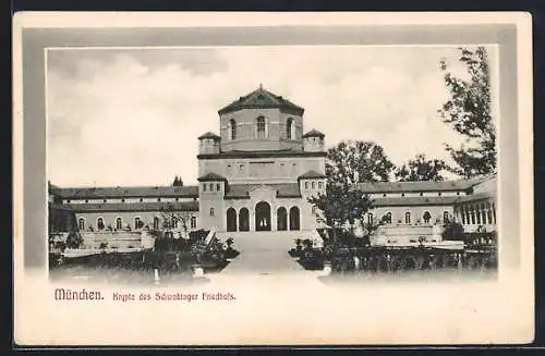 AK München-Schwabing, Krypta des Schwabinger Friedhofs