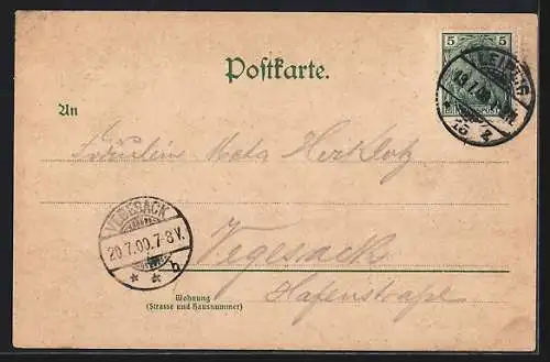 Lithographie Leipzig, Gasthaus Palmengarten