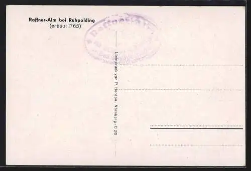 AK Ruhpolding, Partie an der Raffner-Alm