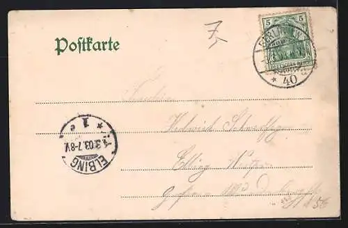 AK Berlin-Tiergarten, Gasthaus Kaiser Wilhelm-Zelt v. Franz Bechly