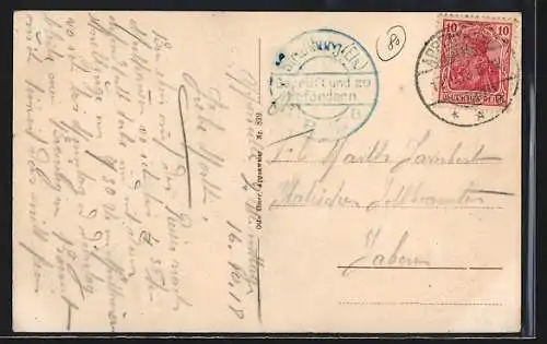 AK Appenweier / Baden, Strassenpartie am Fluss