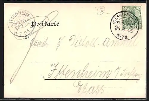 AK Lautenbach / Renchthal, Ortspanorama, Um 1900