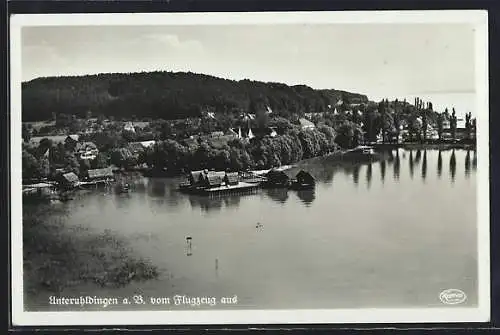 AK Unteruhldingen, Blick über den Ort vom Flugzeug aus