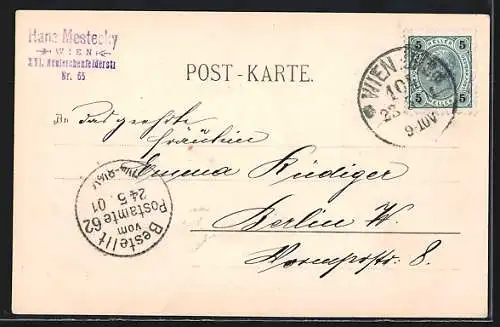 AK Krimml, Hofers Krimmler-Tauernhaus mir Bergbach