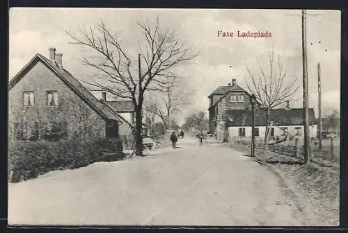 AK Faxe Ladeplads, Strassenpartie im Ort