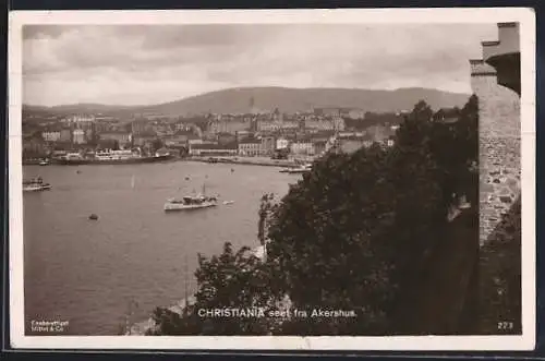 AK Christiania, Christiania seet fra Akershus