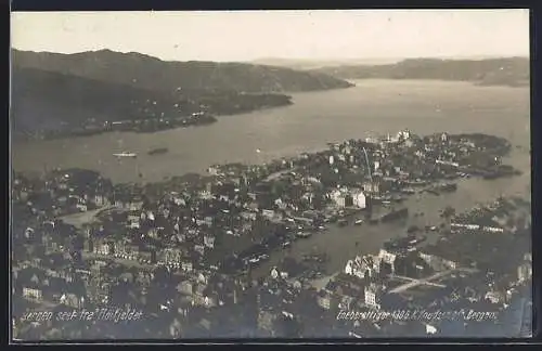 AK Bergen, Bergen seet fra Flöifjeldet