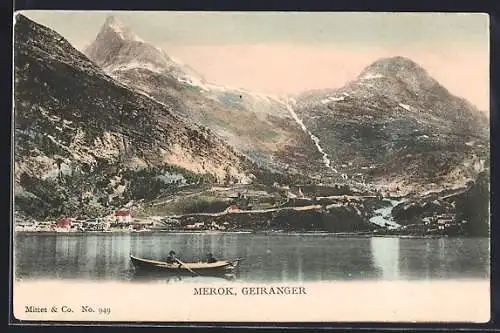 AK Merok /Geiranger, Panorama im Fjord