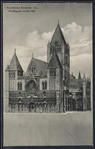 AK Trondhjem, Domkirke rek. Nordhagens model 1921