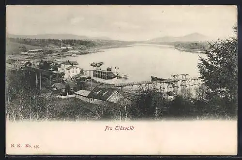 AK Eidsvold, Blick auf den Hafen