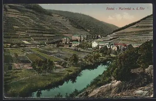 AK Mariental / Ahrtal, Blick auf den Ort ins Ahrtal