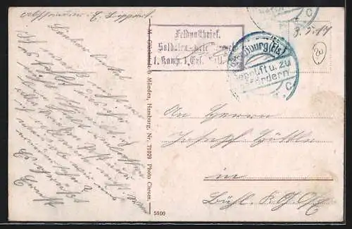 AK Göttingen, Blick auf das Rathaus mit Vorplatz