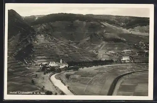 AK Lochmühle a. d. Ahr, Ortsansicht mit Hotel