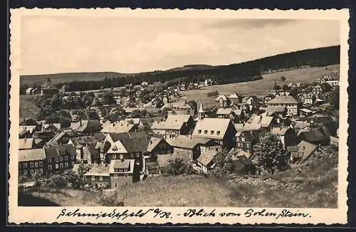 AK Schmiedefeld a. R., Blick vom Hohen Stein