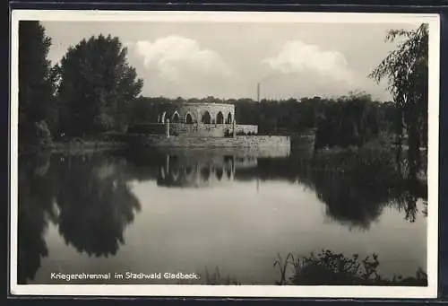 AK Gladbeck i. W., Kriegerehrenmal im Stadtwald