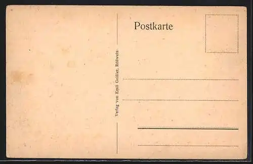 AK Rosswein /Sa., Ortsansicht mit Kirche