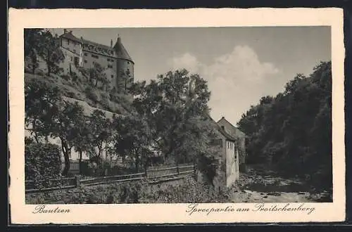 AK Bautzen, Spreepartie am Proitschenberg