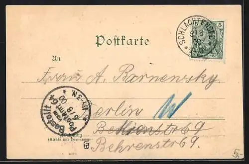 AK Berlin-Schlachtensee, Neue Fischerhütte mit Seepartie
