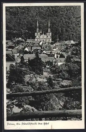 AK Prüm i. d. Eifel, Generalansicht mit Blick zur Kirche