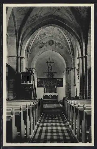 AK Treffurt, Innenansicht der Evangelischen Bonifaziuskirche