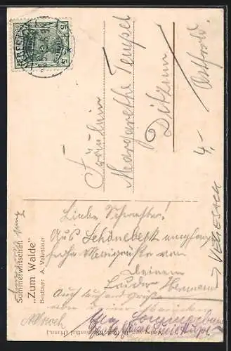 AK Vegesack, Gaststätte Zum Walde, Inh. A. Valentiner