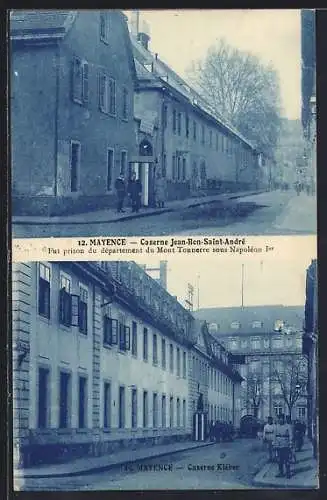 AK Mainz / Mayence, Caserne Jean-Bon-Saint-André und Caserne Kléber
