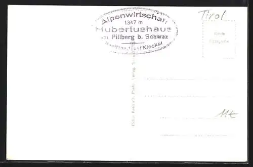 AK Schwaz i. Tirol, Alpen-Gasthof Hubertus am Pillberg