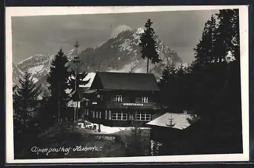 AK Schwaz i. Tirol, Alpen-Gasthof Hubertushaus am Pillberg