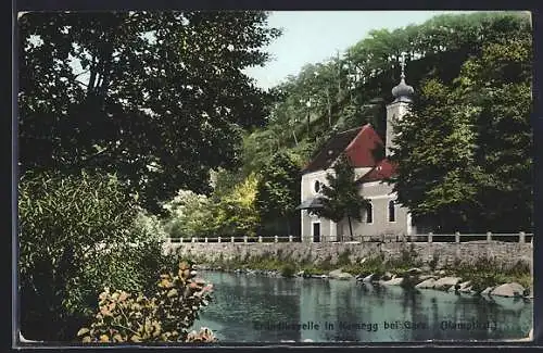 AK Kamegg bei Gars im Kampthal, Ansicht der Bründlkapelle