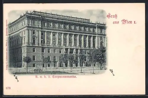 AK Wien, K. u. k. 2. Corpscommando