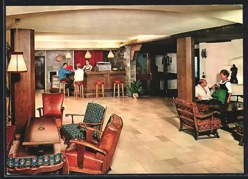 AK Schwaz /Tirol, Alpenhotel Grafenast, Innenansicht