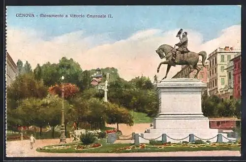 AK Genova, Monumento a Vittorio Emanuele II.