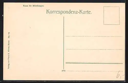 AK Tartsch bei Mals, Gesamtansicht mit Umgebung aus der Vogelschau