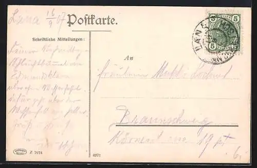 AK Lana a. d. Etsch, Ortsansicht mit Ultner-Strasse