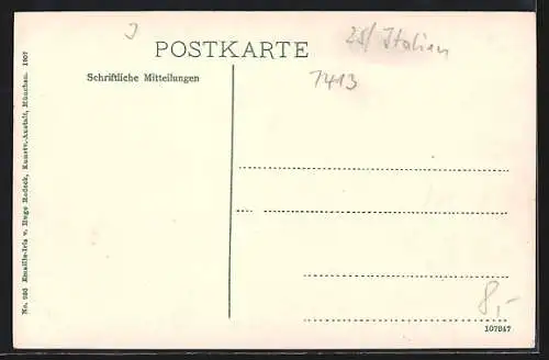 AK Gries-Bozen, Ortsansicht mit Rosengarten