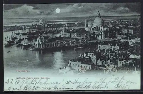 Mondschein-AK Venezia, Panorama