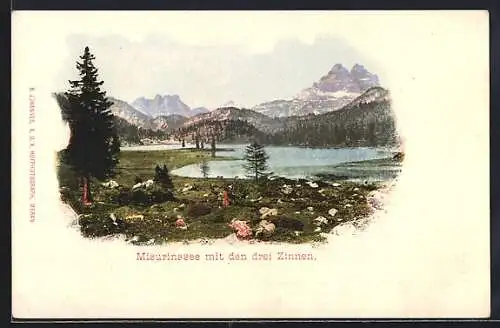 AK Misurinasee, Blick auf die drei Zinnen