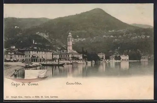AK Cernobbio /Lago di Como, Partie im Hafen
