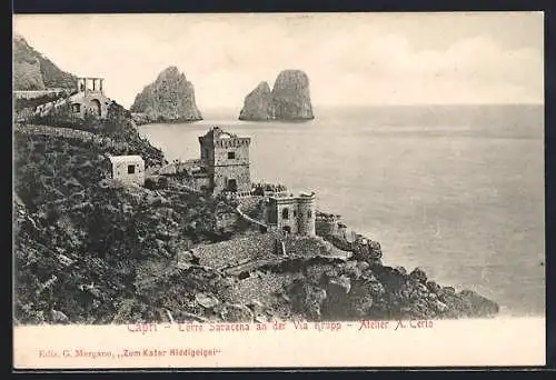 AK Capri, Torre Saracena an der Via Krupp