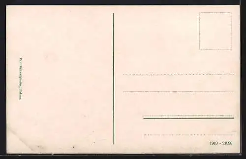 AK Brixen, Teilansicht mit Kirchen