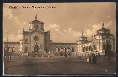 AK Milano, Cimitero Monumentale, entrata