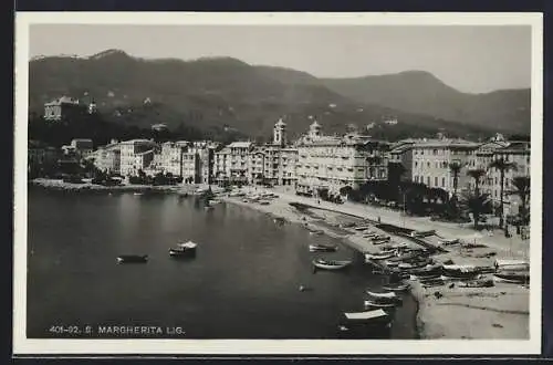AK S. Margherita Lig., Blick entlang der Küste