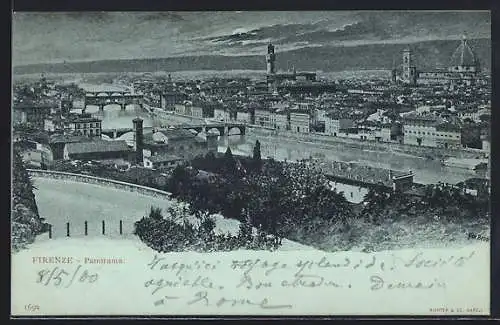 Mondschein-AK Firenze, Panorama