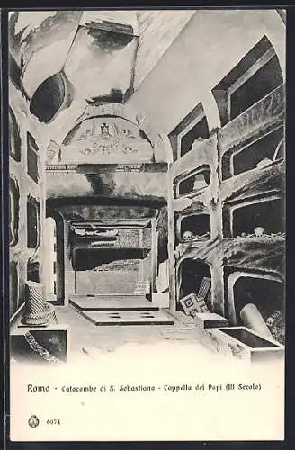 AK Roma, Catacombe di S. Sebastiano, Cappella dei Papi