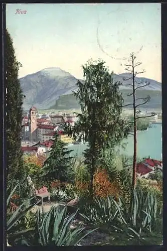 AK Riva, Ortsansicht vom Berg aus