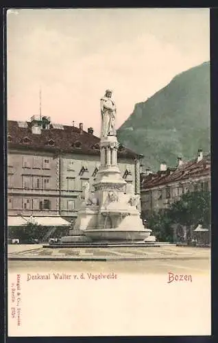AK Bozen, Denkmal Walter v. d. Vogelweide