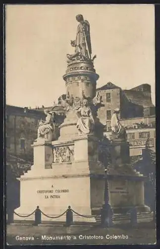AK Genova, Monumento a Cristoforo Colombo