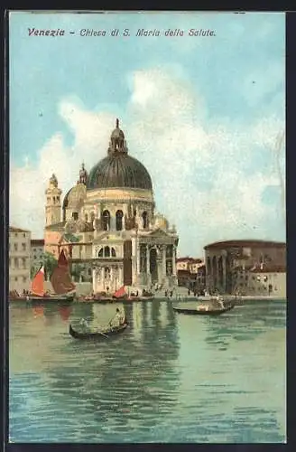 Künstler-AK Venezia, Chiesa di S. Maria della Salute