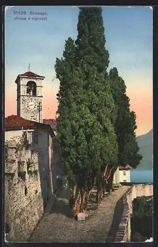 AK Brissago, Chiesa e cipressi