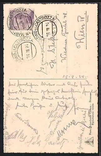 AK S. Martino di Castrozza, Totalansicht gegen die Berge